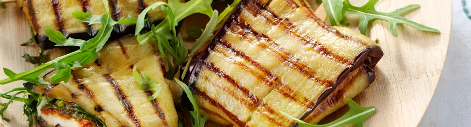 Gegrilde auberginepakketjes
