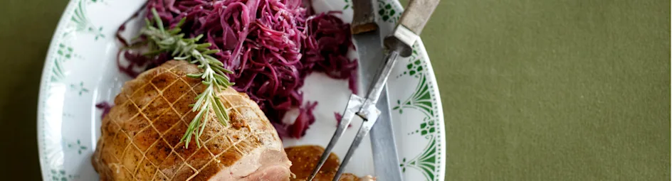 Rollade met honing-mosterdsaus