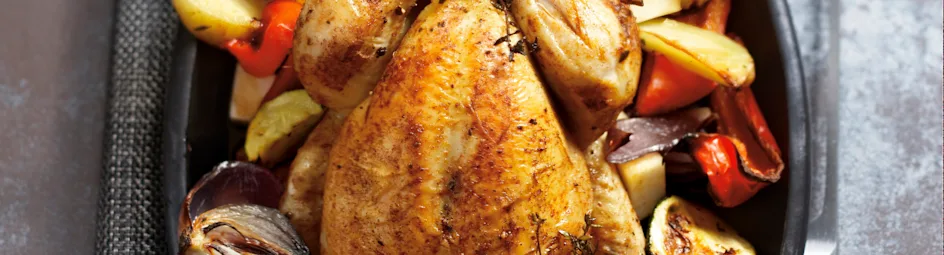 Kip met groenten uit de oven