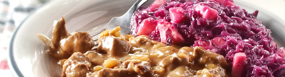 Hollandse hachee met rodekool