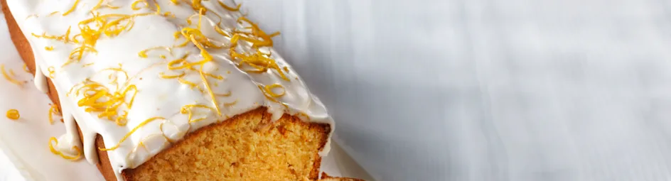 Geglazuurde sinaasappelcake