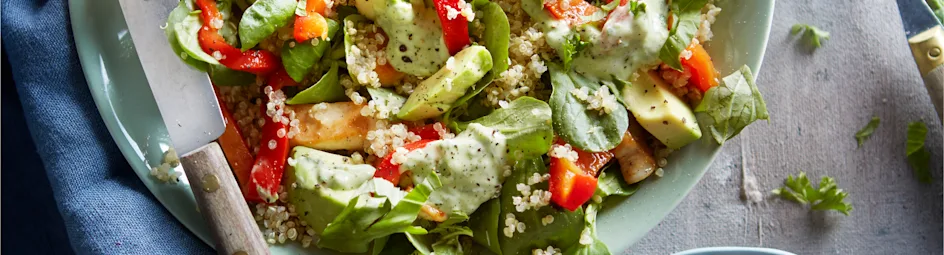 Kruidige avocado-limoendressing