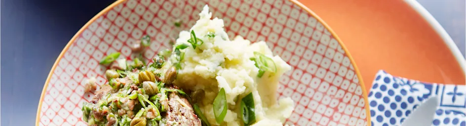 Biefstuk met mosterd en kruiden