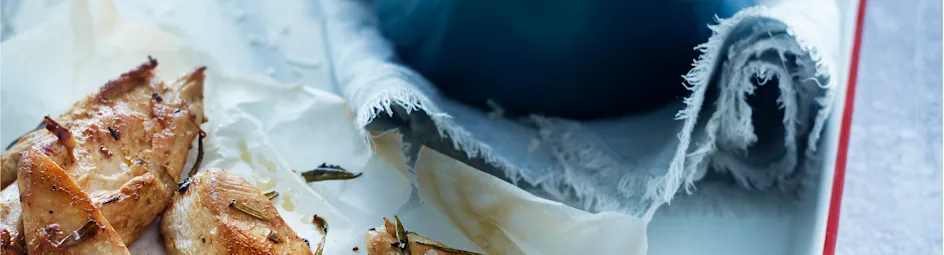 Knoflookkip met preistamppotje