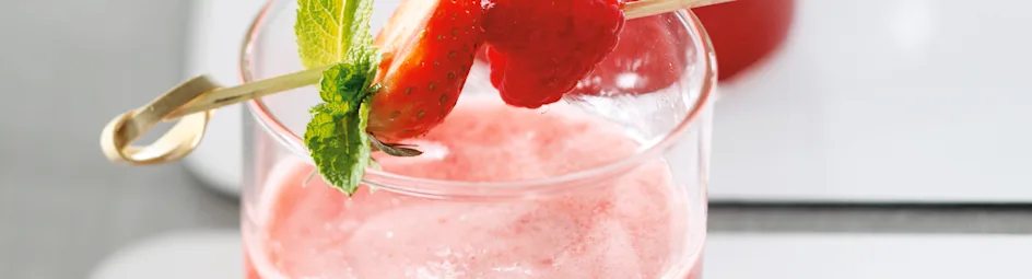 Aardbeien-frambozencocktail