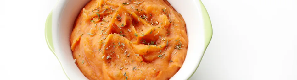 Aardappelpuree met tomaten