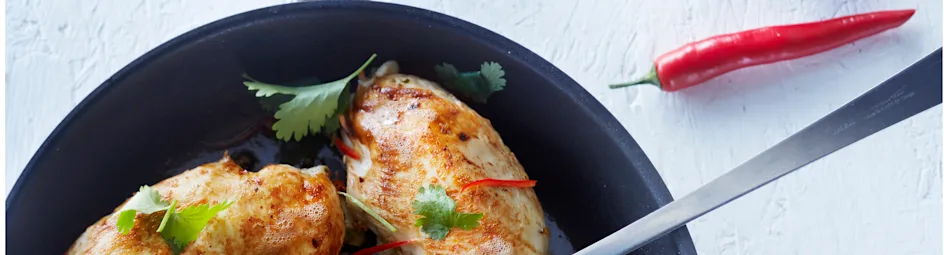 Gevulde kipfilet met pistachepesto