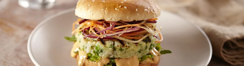 Visburgers met chunky burger saus