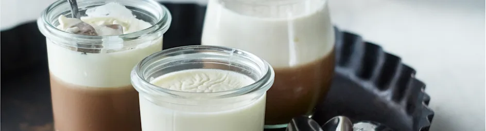 Vanille-hazelnoot panna cotta