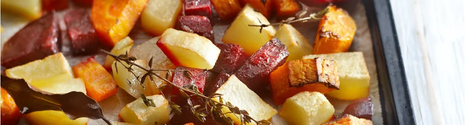 Wintergroenten van de bakplaat