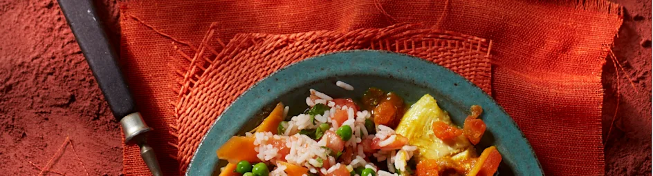 Viscurry met kabeljauw en koriander