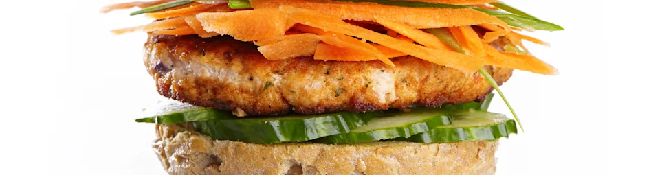 Koreaanse zalmburger