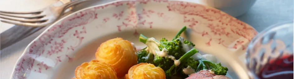 Varkenshaas met rauwe ham en roquefort