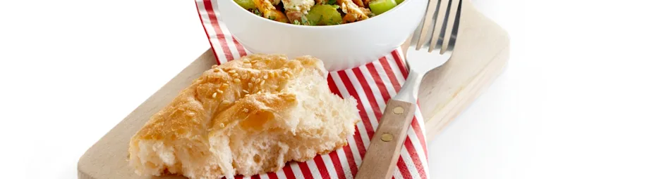 Shoarma met bleekselderij en feta