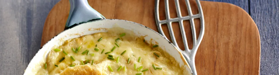 Schuimomelet met gruyere