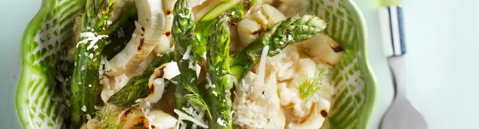 Risotto met gegrilde voorjaarsgroenten
