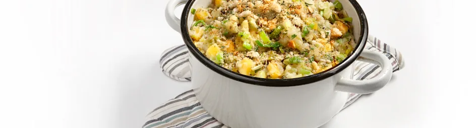 Preistamppot met oude kaas