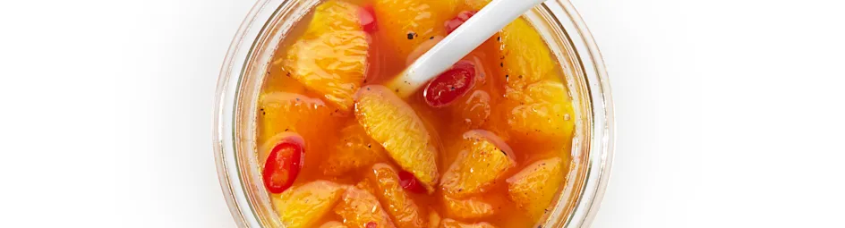 Pittige sinaasappelchutney