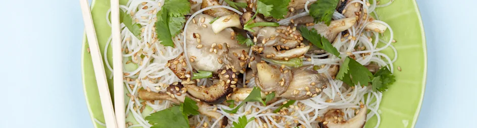 Mihoen met shiitakes en oesterzwammen