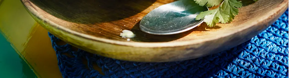 Maissoep met garnalen