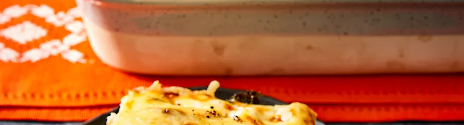 Lasagne met boerenkool en ham