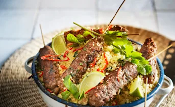 Kebab met couscous