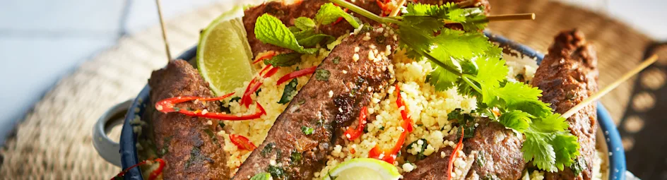 Kebab met couscous
