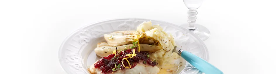 Kabeljauw met cranberry en tijm