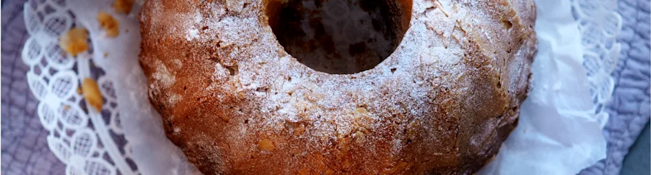 Gemarmerde mokkatulband met amandel