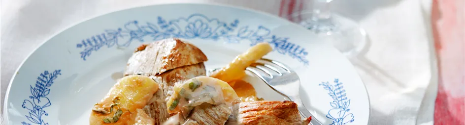 Filet mignon aux pommes