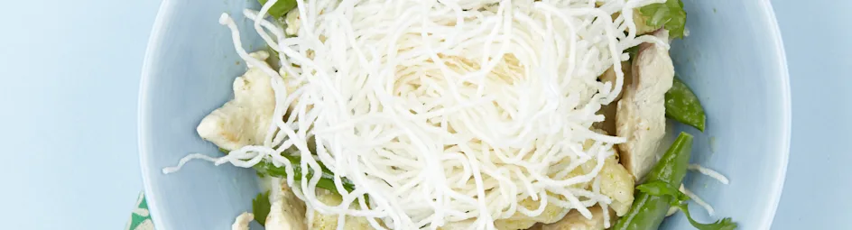 Curry met gefrituurde mihoen