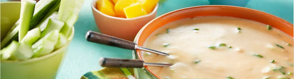 Caribische kaasfondue