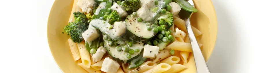 Pasta met groene groenten