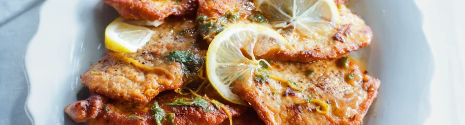 Italiaanse schnitzel (scaloppine al limone)