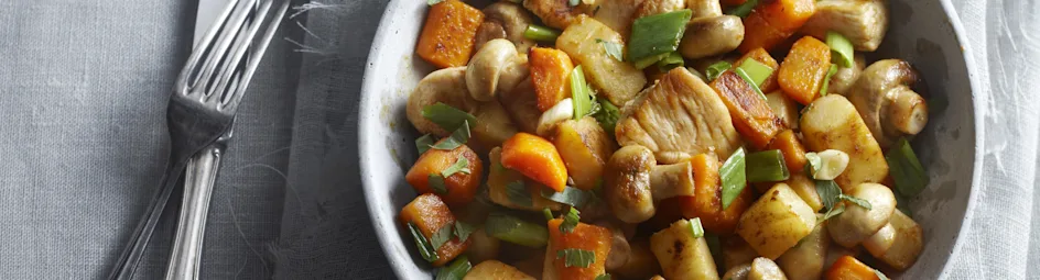 Hollandse roerbakgroenten met kipfilet