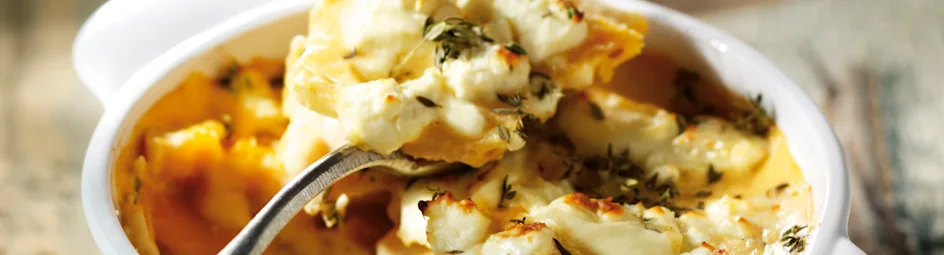 Gegratineerde knolselderijschotel