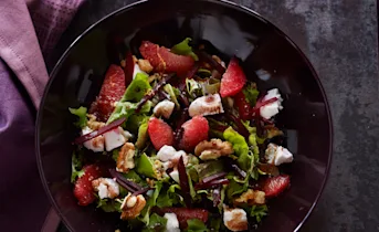 Bietjessalade met grapefruit en noten