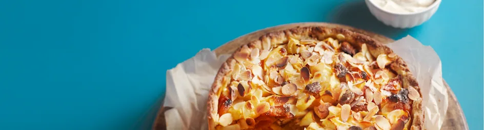 Appeltaart met sinaasappel-kaneelroom