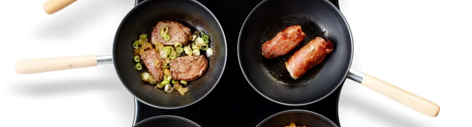 Kalfsschnitzel met gepofte tomaat en brie