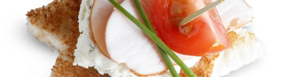 Sterrentoast met kip en kruidenkaas