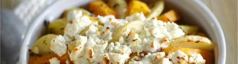 Pompoentortilla met geitenkaas