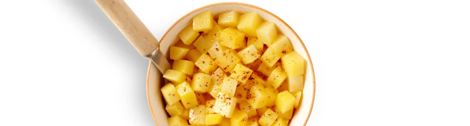 Gekookte koolraap met nootmuskaat