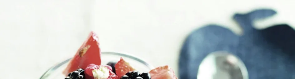 Roomyoghurt met gemengd roodfruit