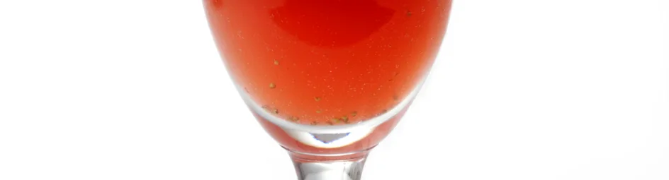 Strawberry martini mocktail