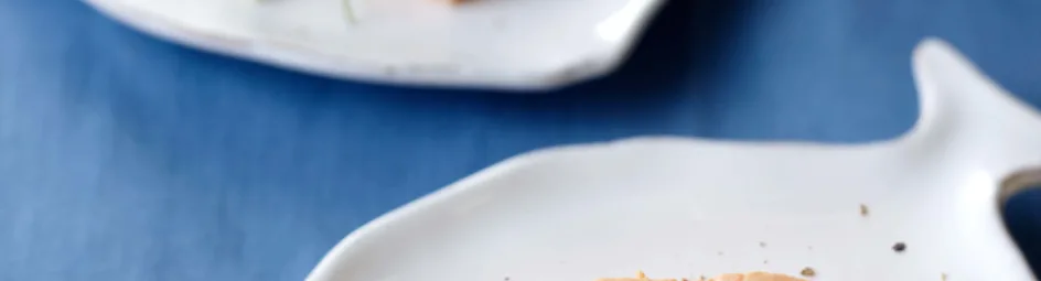 Gepocheerde zalm met dillemayonaise
