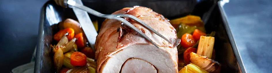 Rollade met bacon en ui