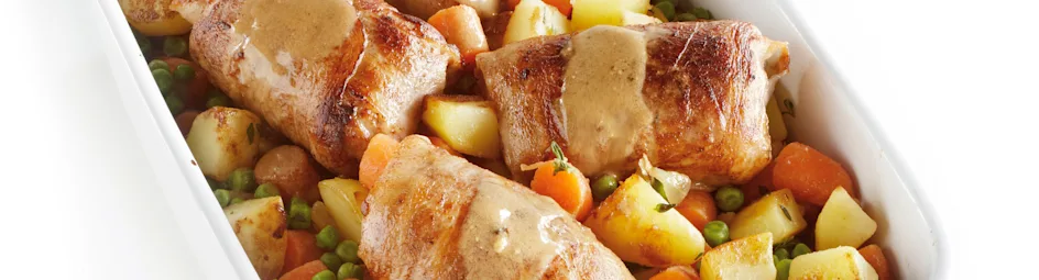 Hollandse roerbak met slavinken en mosterd