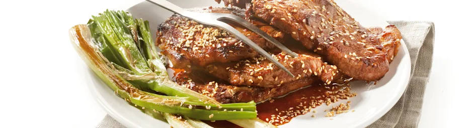 Geroosterde karbonade met bosui