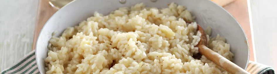 Risotto met witte wijn en kaas