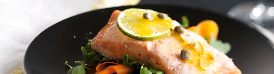 Zalm met kappertjes en limoensaus